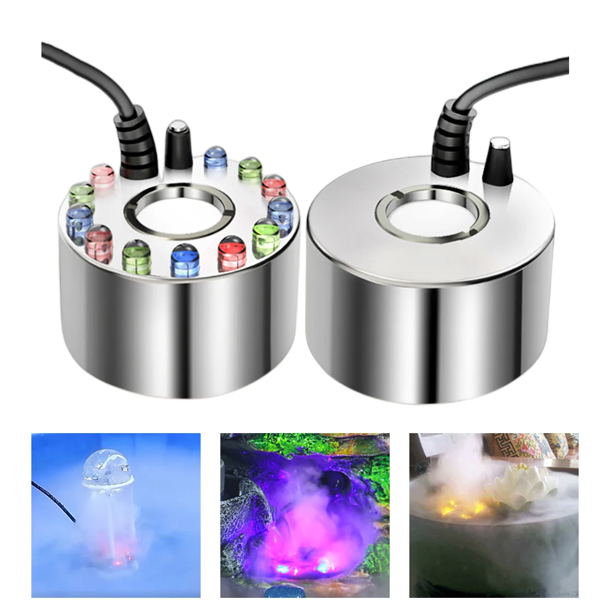 

110V 220V Ultrasonic Mist Maker Fogger Fish Tank Atomizing Device Humidifier Hydroponics Nebulizer Water Fountain Pond Atomizer