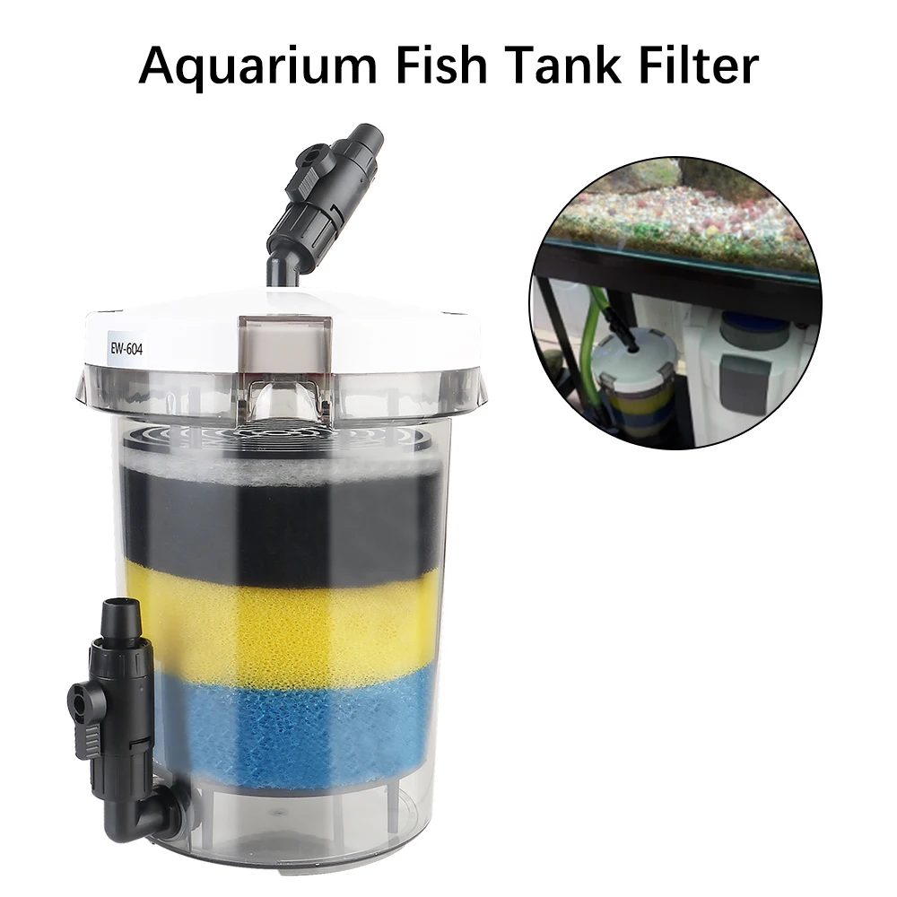 

Water Purifier Fish Tank Filter For Aquarium Fish Tank Oxygenation Submersible Filtration External Filter Barrel Three Layers