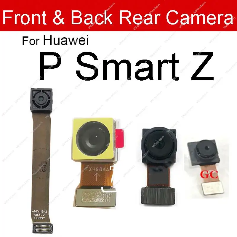 Front Camera & Rear Back Camera For Huawei P Smart Plus 2019 P Smart Pro Z Main Front Facing Camera Module Flex Cable Parts