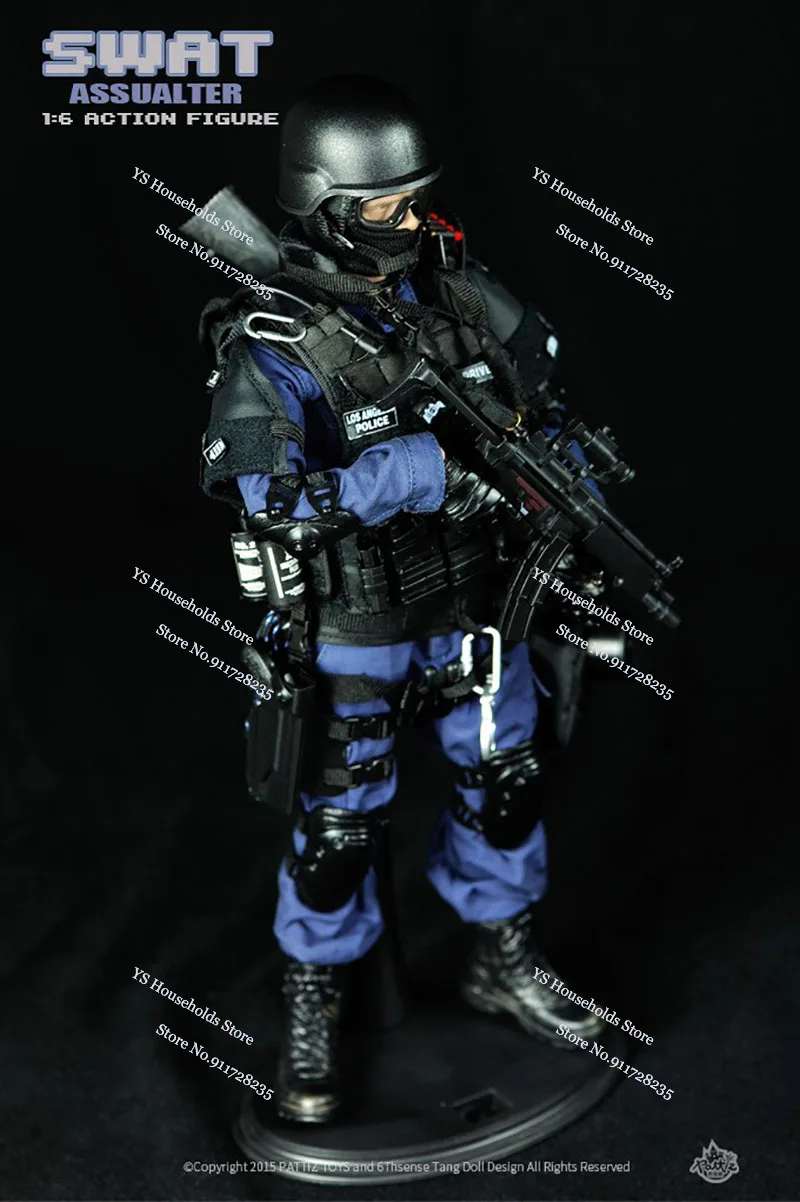 3 Styles Boys Gifts 1/6 SWAT Man Action Figure 30cm PVC Assaulter Attacker Breacher Point Soldier Model  Fans Collection Toys