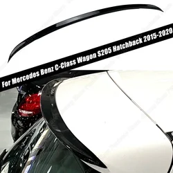 Fit For Mercedes Benz C-Class Wagon S205 Hatchback 2015-2020 Rear Trunk Roof Lip Spoiler Wing Splitter Diffuser Car Accessories
