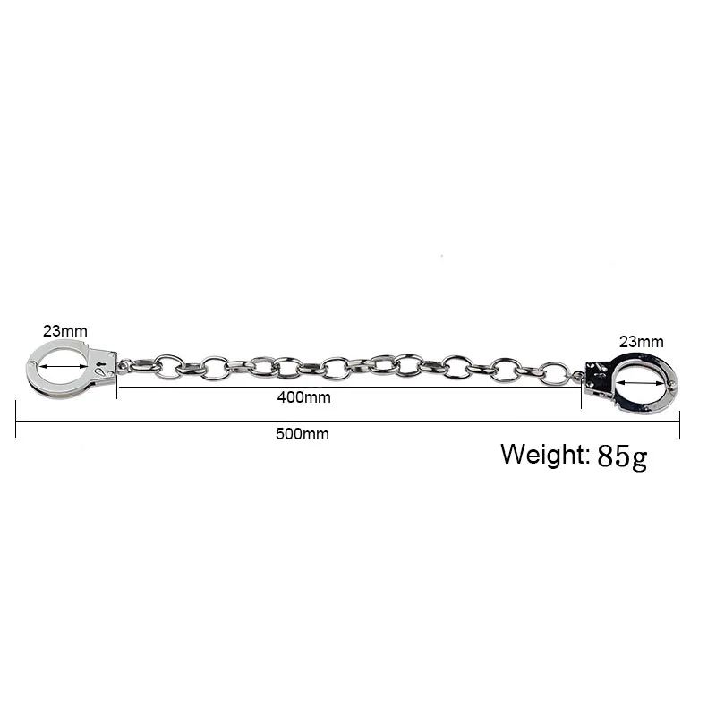 Unisex Adjustable Toe Lock Metal Chain Thumb Handcuffs BDSM Hand Foot Restraint Cuffs Erotic Sex Toys for Women Men