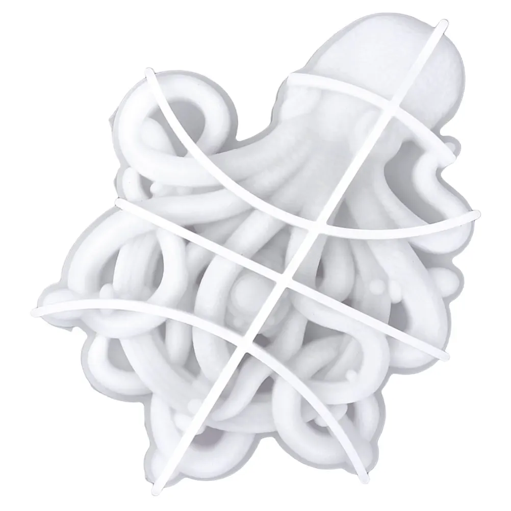 

Silicone Molds Octopus Modeling Crafts Decor DIY Epoxy Shaped Casting White 9318 Mold Silicone Washable Durable Hardware
