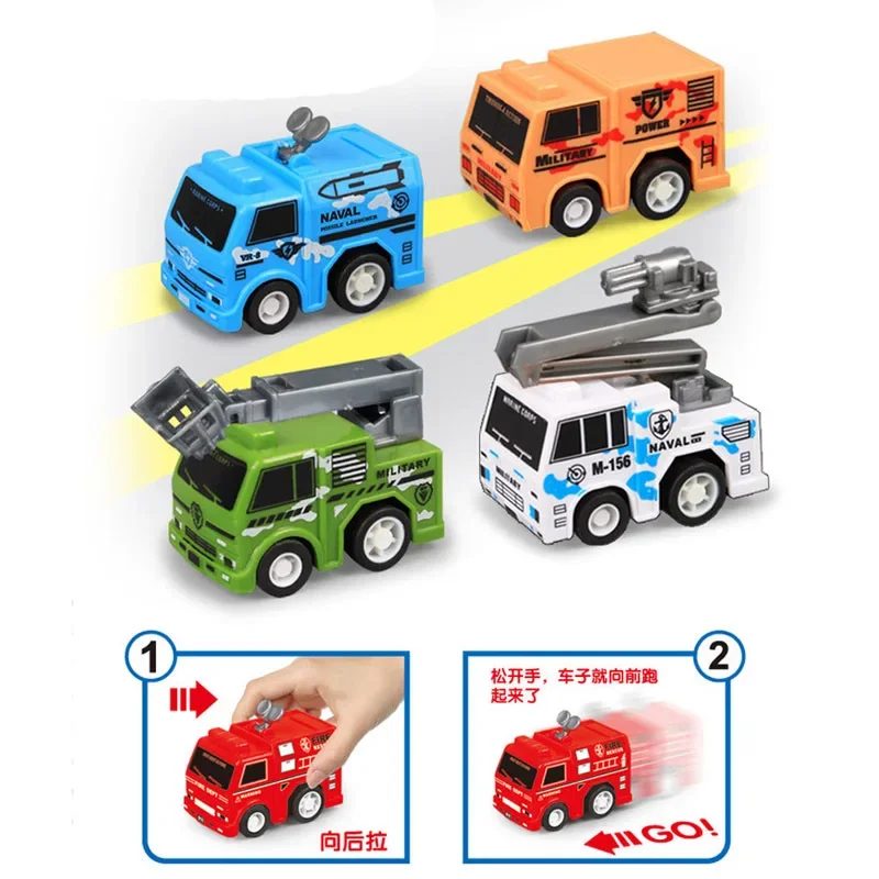 Mini Car Children's Toy Simulation Model Educational Toy Pull Back Construction Coche De Juguete Huili Игрушечная Тачка for Boys