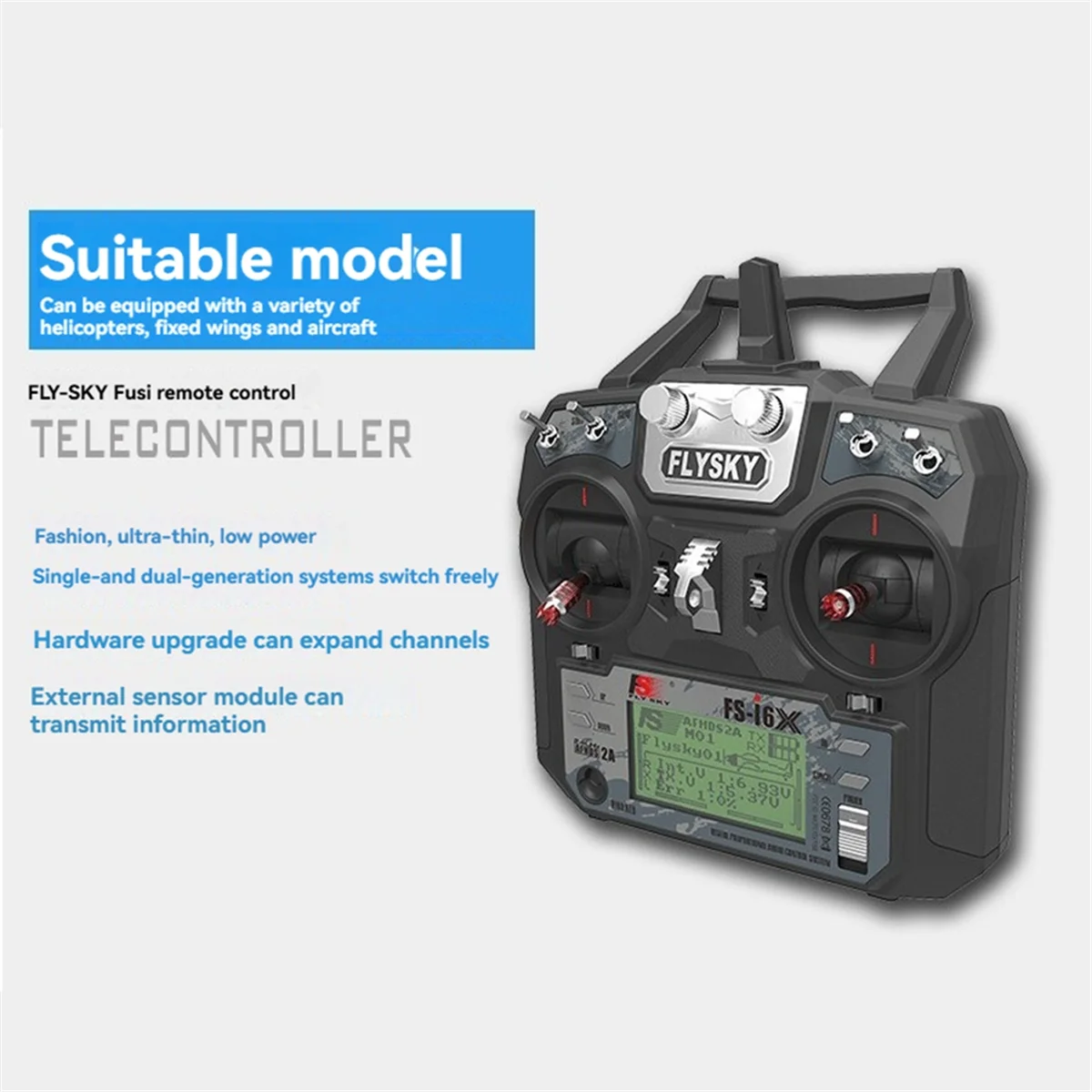 Радиоуправляемый передатчик AAAE-I6X 6-10CH с приемником IA10B для радиоуправляемого самолета, вертолета, FPV Racing Drone A