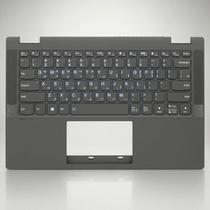 

Серый верхний чехол с упором для рук, клавиатура с подсветкой для Lenovo Ideapad Flex5 14 14ALC05 14ARE05 14IIL05 14ITL05 5CB0Y85428