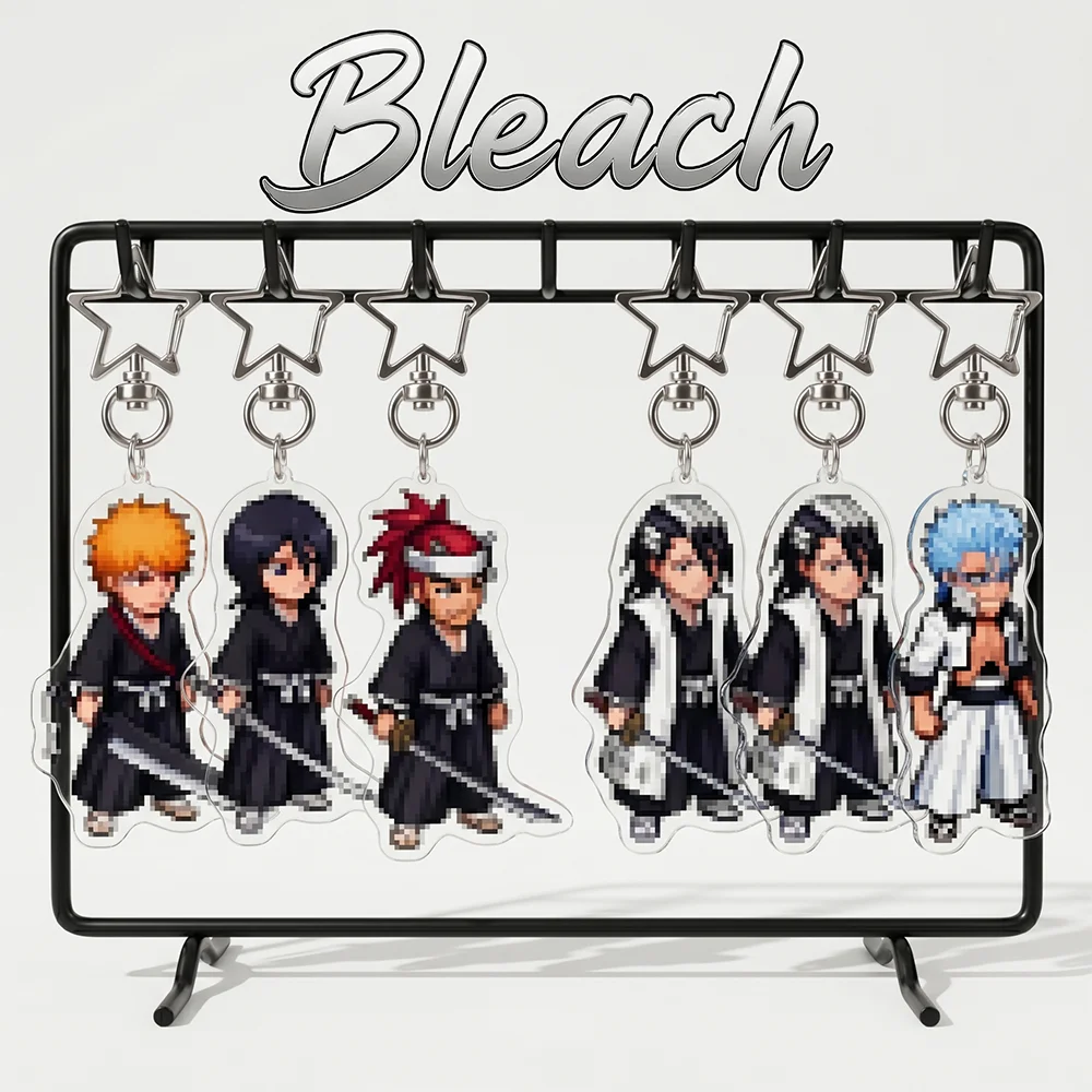 Акриловая-подставка-6-см-в-пиксельном-стиле-по-аниме-bleach-милый-мультяшный-брелок-для-сумки-украшение-для-автомобильных-ключей-брелок-для-сумки-подарок-для-фанатов