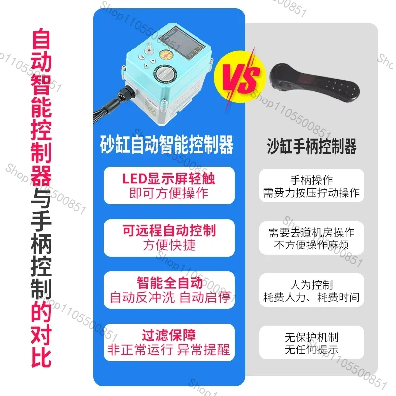 For 6-position Multi-way Valve Actuator Best Selling Swimming Pool Automatic Backwash Sand Filter Is Suitable