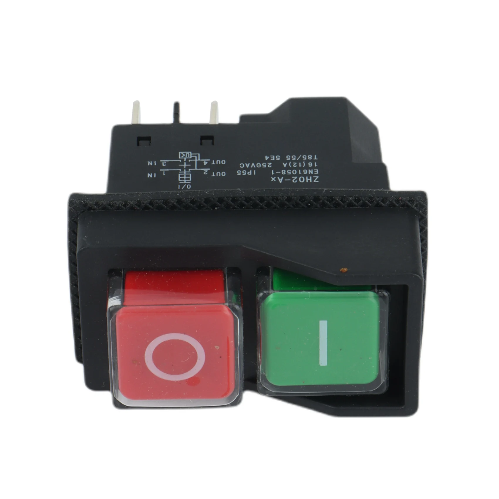 250V 16A Waterproof Magnetic on Off Switch KLD28 4 Pin Start Stop Magnetic on Off Switch for Workshop Machines