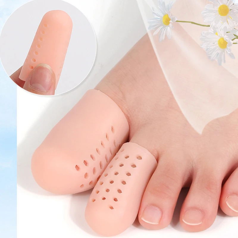 1 Paar abriebfeste, atmungsaktive Gel-Zehenabdeckungen aus Mesh, Sport-Zehenschutzhüllen für Tänzer – Detail 1