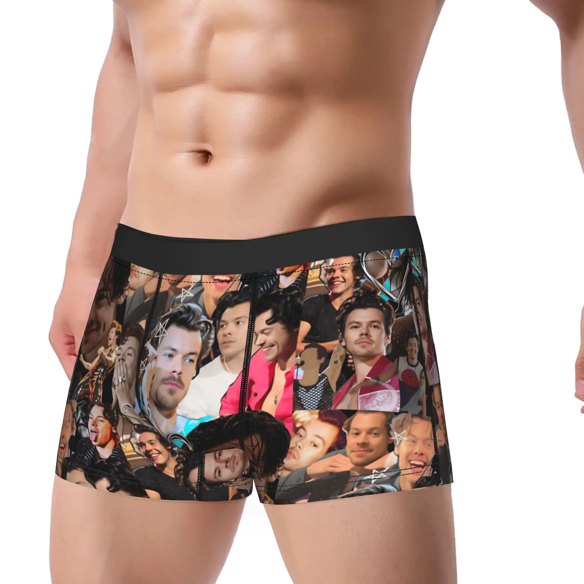 Singer H-Harrys S-Styles Underwear  Printing Boxer Shorts High Quality Men's Underpants Comfortable Boxer Brief Birthday Gift