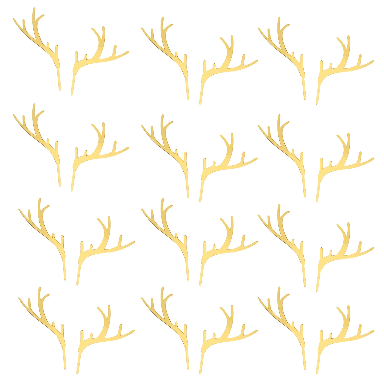 

30Pcs Christmas Antler Cupcake Toppers Acrylic Cake Picks Birthday Party Decor Antler Cake Decoration Xmas Cupcake Toppers