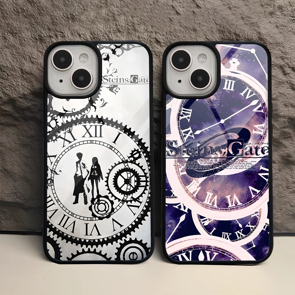 Steins Gate Phone Case PC+TPU For S24 Ultra Samsung Galaxy S23 S21 S22 S10 S20 S30 Plus Note 20 Back Covers