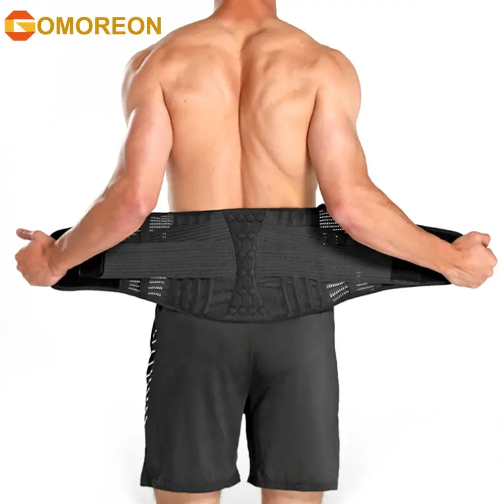 Adjustable Back Lumbar Support Belt Lower Back Brace for Lifting, Herniated Disc, Sciatica, Pain Relief, Breathable Lumbar Brace