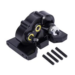 CNC Lightweight Adjustable Gearbox RC Car Part Transmission Assembly For 1/10 Axial LCG Scx10 Crawler RC Upgrade Part