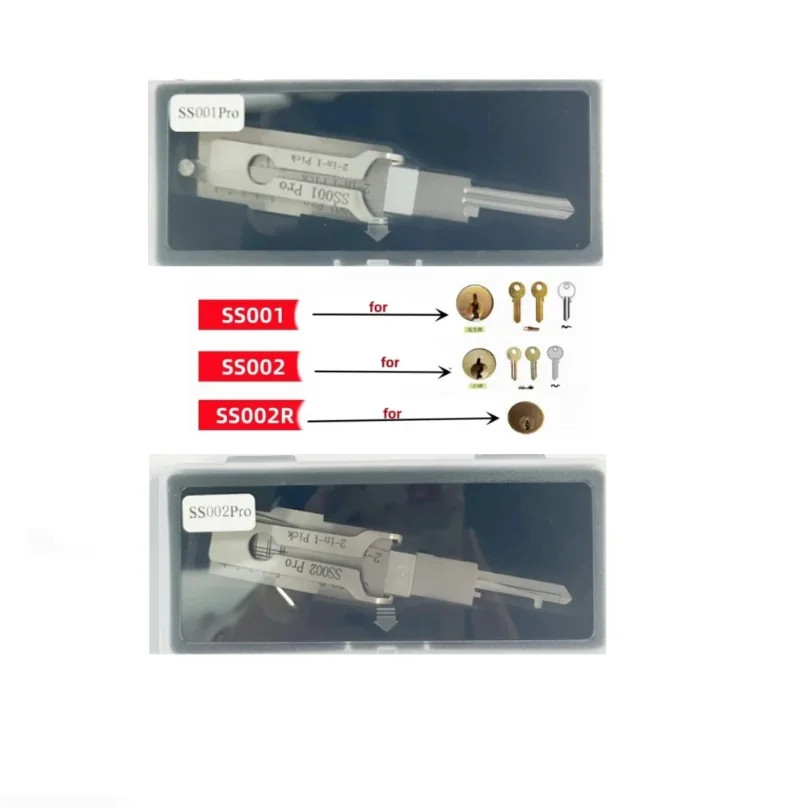 

Lishi 2 в 1, стиль SS001 SS002 pro, захват и декодер с замком