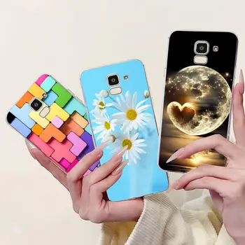 Průhledný kryt pro Samsung J6 2018 SM-J600F Roztomilý módní vtipný malovaný zadní kryt pro Samsung Galaxy J6 2018 Pouzdro na telefon J600G J600FN 10 nejlepší prodej Náhradní displej Samsung - №2