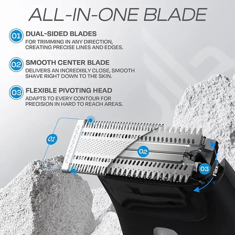 เครื่องเล็มขนกันน้ำ, เครื่องเล็มขนบริเวณขาหนีบ, อุปกรณ์กำจัดขนสำหรับผู้ชาย, มีดโกน, เครื่องเล็มขนตามร่างกาย, เครื่องเล็มหนวดเครา, ชุดอุปกรณ์เสริมความงามพร้อมมีดโกน