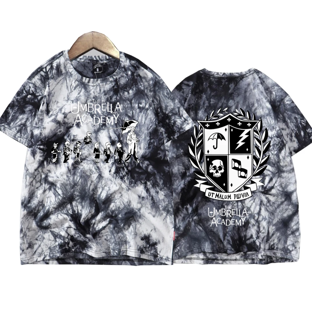 The Umbrella Academy Tie Dye Shirts Unisex Round Neck Short Sleeve Tee  Fans Gift