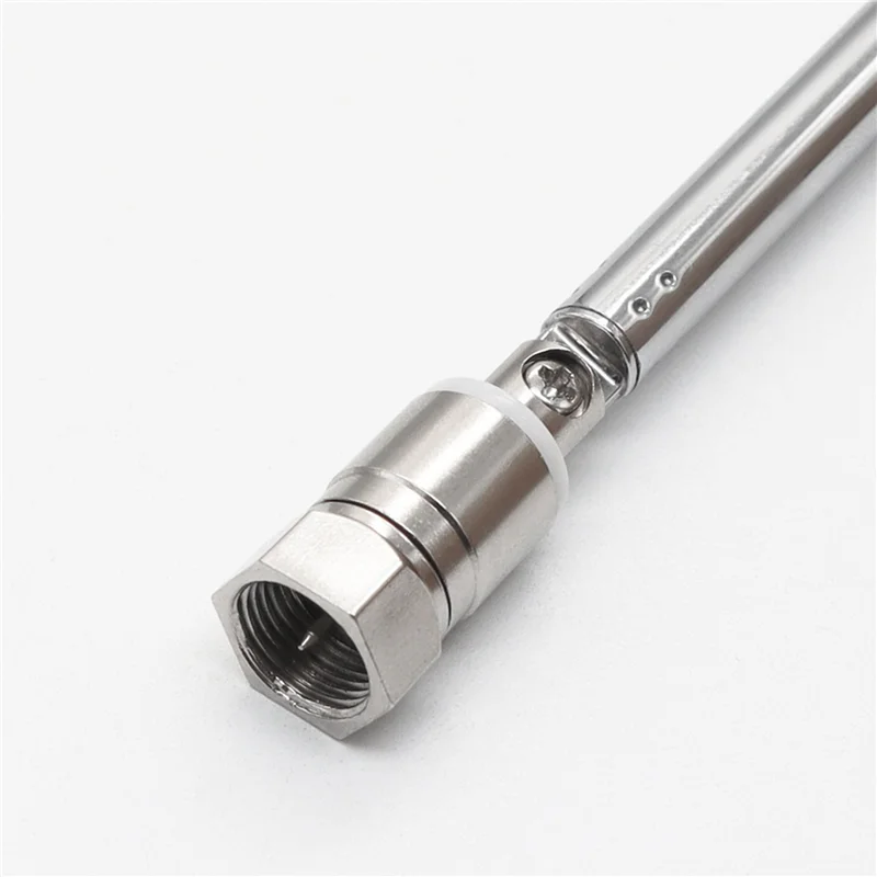 2Set Telescopic FM Radio Antenna Rod Antenna 3.5Mm Adapter MAV Stereo Receiver F Type Male Plug 7 Sections Antenna-Y47A