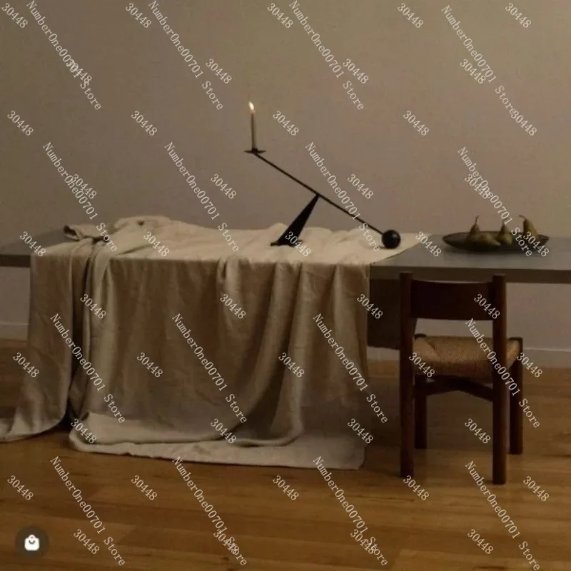 Moderner Minimalistischer Schwarzer Kerzenhalter mit Geometrischem Liniendesign, Kreativer Kerzenständer für Esszimmer, Romantisches Abendessen, Wohndekoration