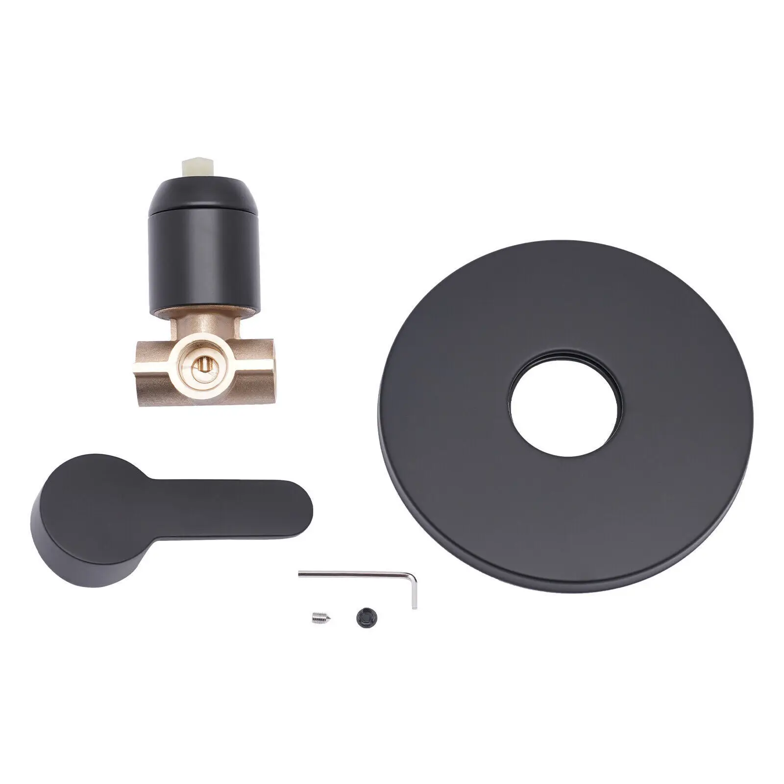 G1/2 ''صمام التحكم في صنبور الدش، خلاط حمام مثبت على الحائط، صنبور مياه الحمام، ساخن وبارد