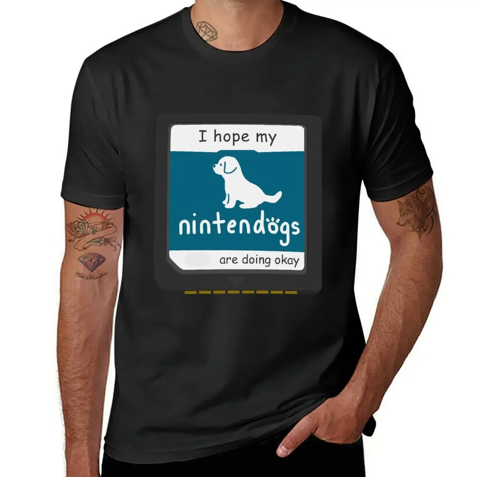 

I Hope My Nintendogs Are Doing Okay - Blue T-Shirt affliction shirts customizeds anime figures shirts graphic tee men