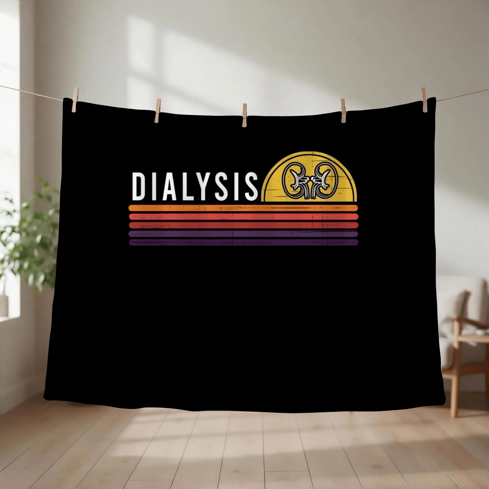 Dialysis for Dialysis Patient Dialysis Technician Throw Blanket Heavy Soft Plush Plaid Comforter Kid'S Blankets