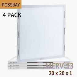 4pcs Washable Air Filter Mesh Air Filter Mesh with Multiple Sizes for Suitable for Furnace Air Conditioning HVAC Systems