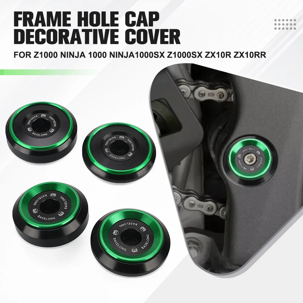Motorcycle Frame Hole Cover Plugs For Kawasaki NINJA1000 / Z1000SX 1000SX Z1000 ZX-10R ZX-10RR 2008 2009 2010 2011 2012 -2025