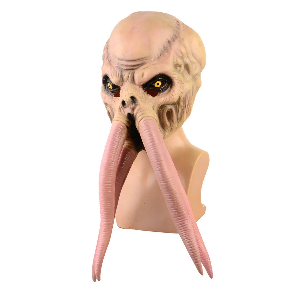 

Baldur's Gate Mask Illithid Latex Masks Halloween Creepy Monster Octopus Mask Cosplay Props For Adult