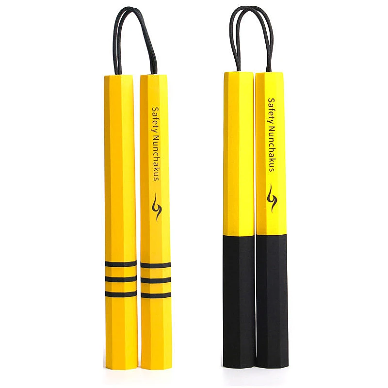 Set de Nunchakus de Espuma de Seguridad Premium para Principiantes, Unisex, para Niños y Adultos, para Práctica de Artes Marciales