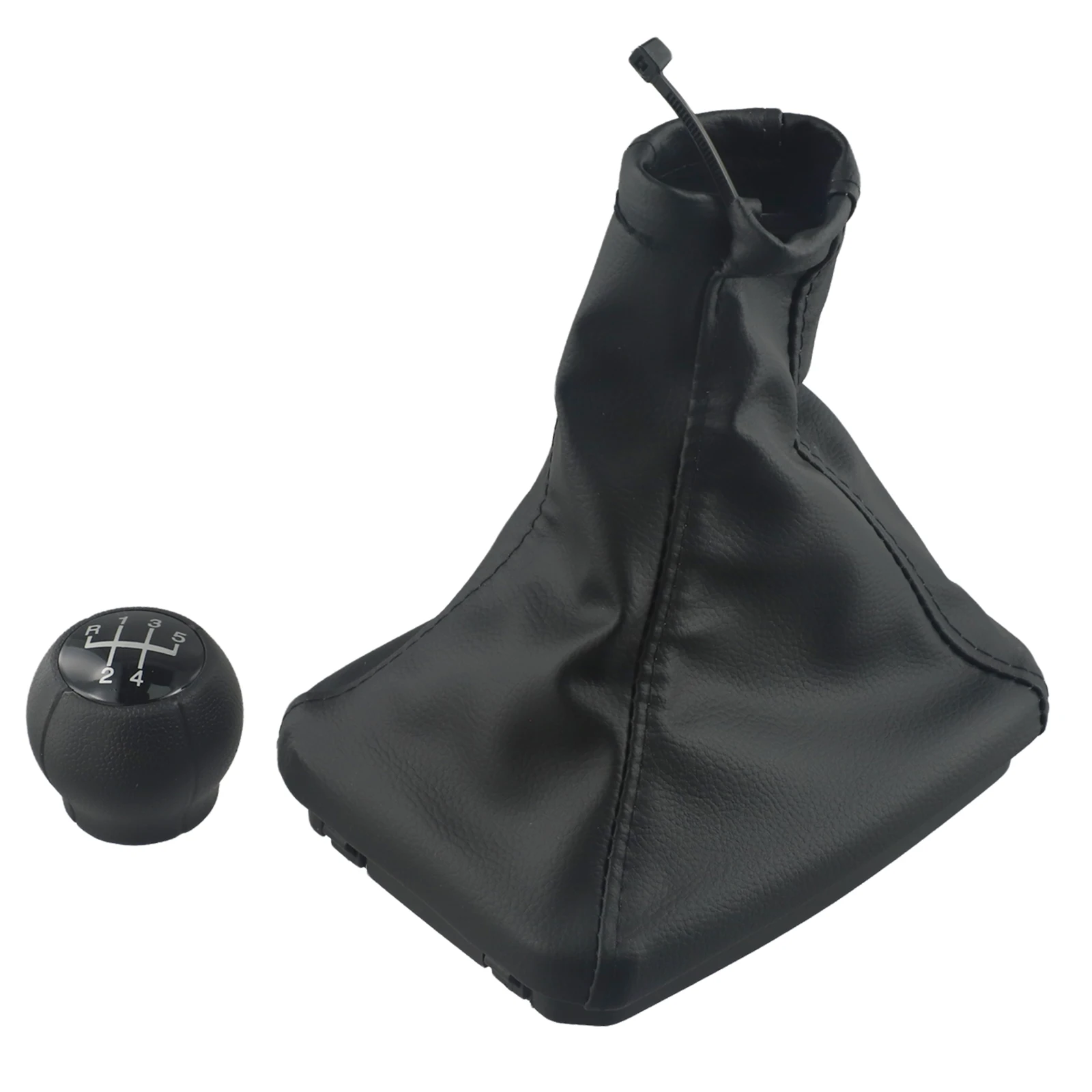 For Opel For Meriva A Gear Shift Knob and Gaiter 5 Speed Manual 2002 2010 Sleek Black Design with Easy Installation