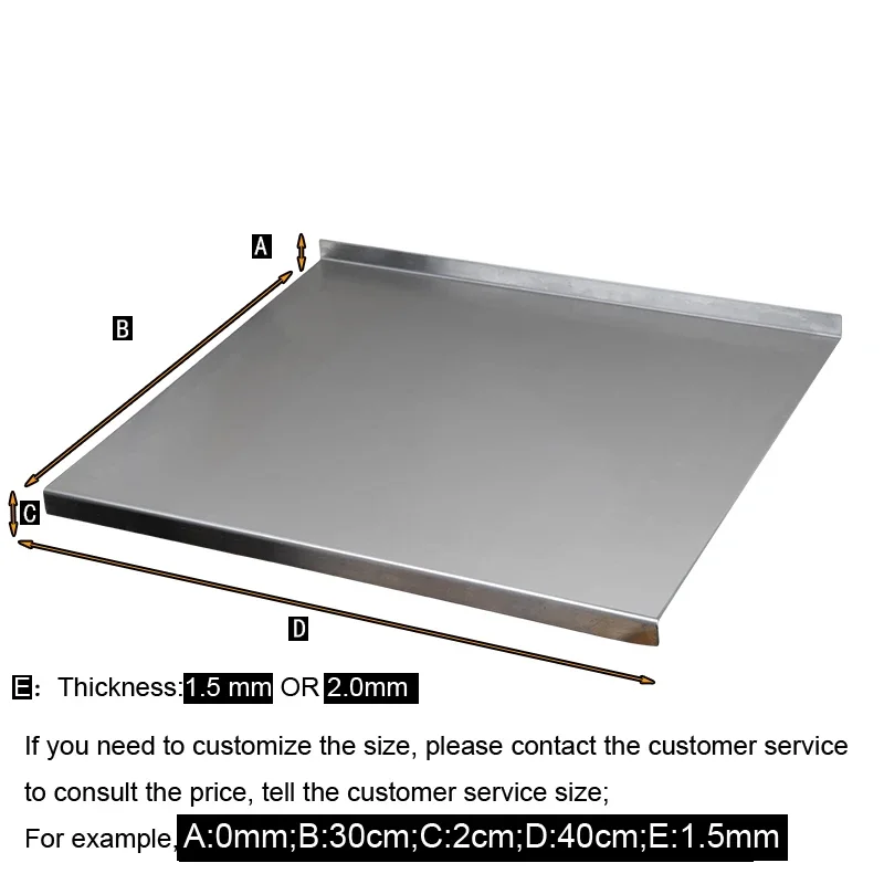 Stainless Steel Cutting Board, Custom Kneading Surface, Antimicrobial Mold-Proof, Kitchen Chopping Block, Large Cutting Board