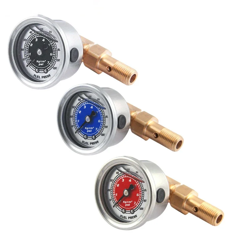 Car Fuel Oil Pressure Liquid Filled Gauge for Honda Civic CRX Acura Mitsubishi Eclipse Fuel Pressure Gauge New