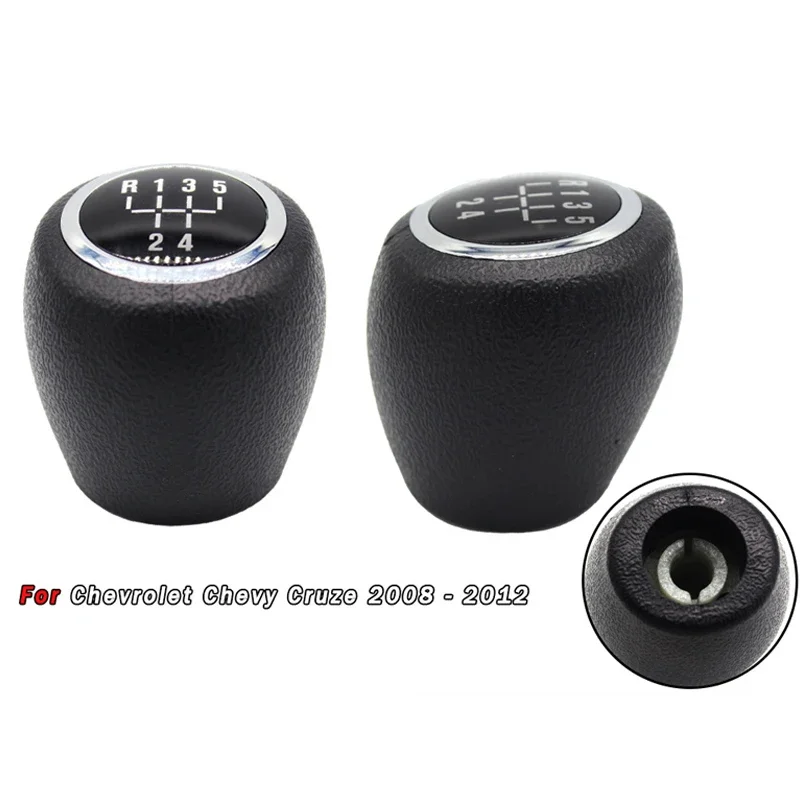 

Black 5/6 Speed Manual Gear Shift Knob for Chevrolet Cruze 2008-2012 - Car Transmission Shifter Handle, Durable Auto Accessories