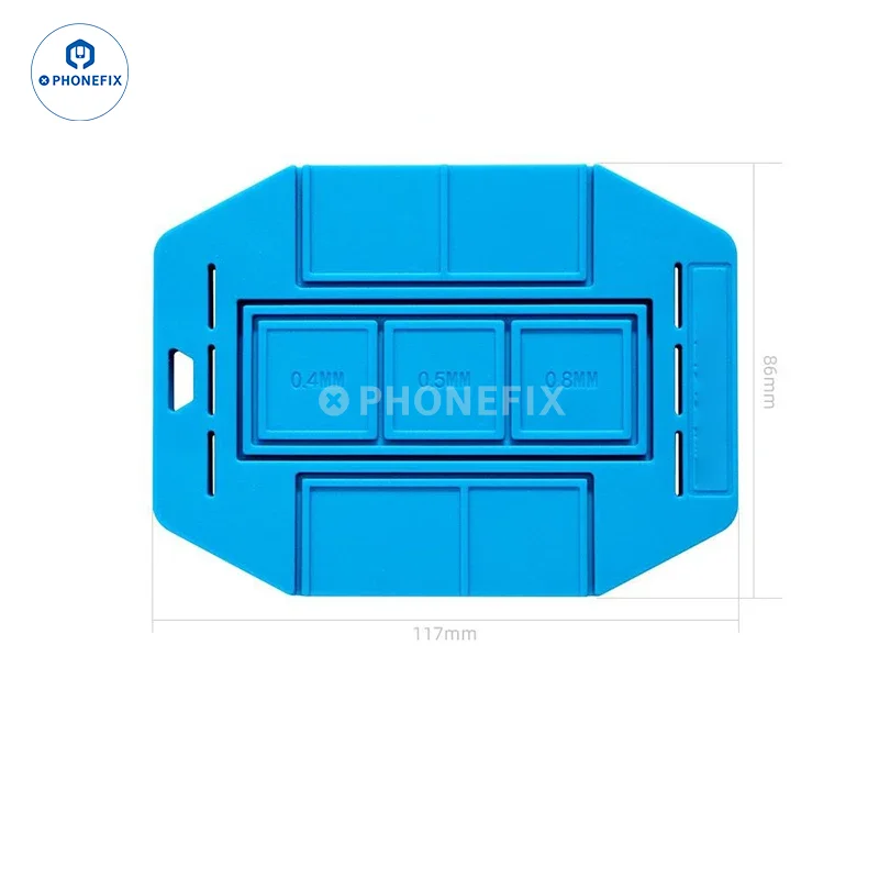 Phonefix BGA Cuscinetto magnetico in silicone Stencil BGA universale Base isolante per piantagione di stagno per saldatura di chip IC CPU Reballing BGA