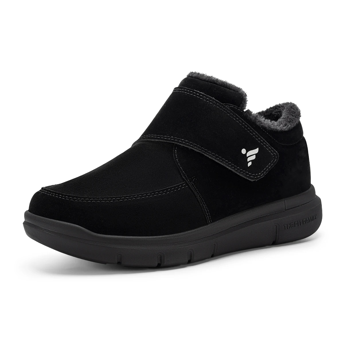 Men'S Wide Toe Box Winter Cotton Boot Plush‑Lined Warm Shoes Insulated Cold‑Weather Wide Width Thermal Footwear for Swollen Feet