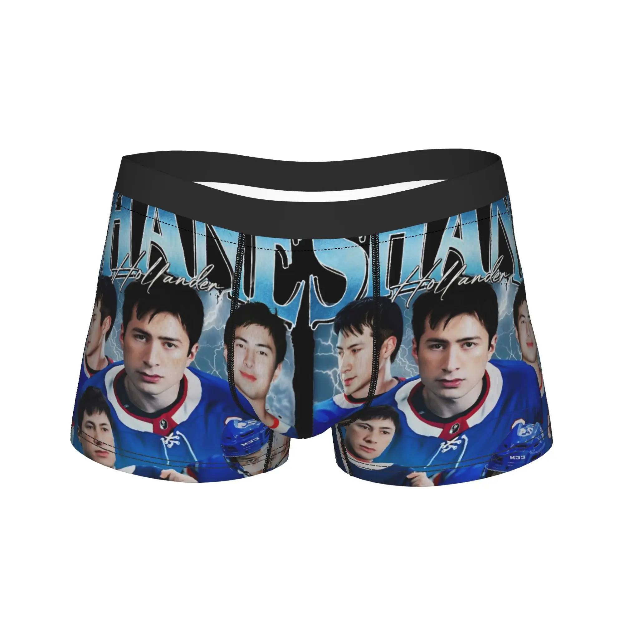 

Новинка, шорты-боксеры Shane Hollander, трусы, мужское нижнее белье, растягивающиеся хоккейные трусы со средней талией для Homme S-XXL