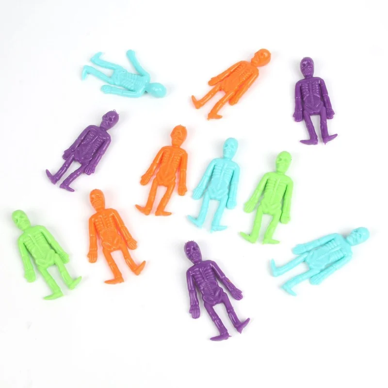 5/10PCS Teschio Bambola TPR Scheletro Zombie Giocattoli Elastico Morbido Non Tossico Bambini Giocattolo Per Bambini Alleviare Lo Stress Modello Antistress