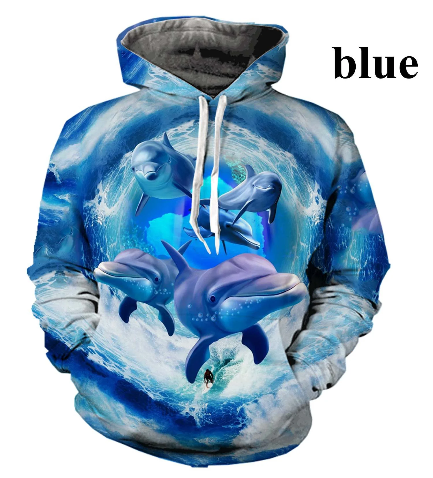 

New Fashion Animal Dolphin 3D Print Hoodies Original Style Men/Women Casual Long Sleeves Hoodies Sweatshirt