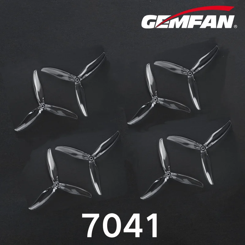 7041 7 inch Propeller Gemfan 3-Blade PC Props voor RC Drone Racing Multirotor Crossover Model FPV DIY Onderdelen CW CCW 4 Paar/8 Stuks