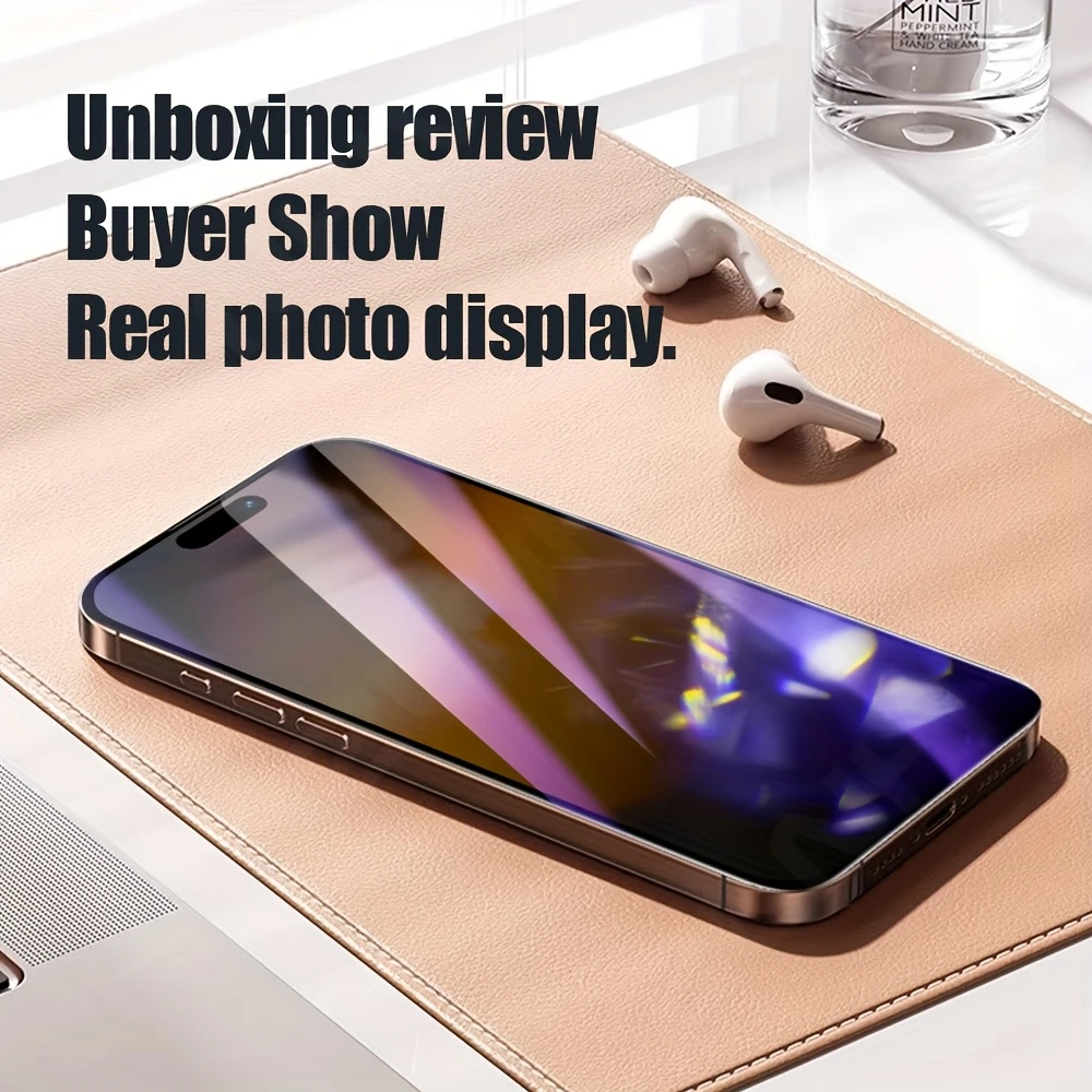NNBILI 1-5 Stück Anti-Spionage Gehärtetes Glas Displayschutzfolien, für iPhone 18 17 16 15 14 13 12 11 Pro Max 17e 13 Mini Panzerglas – Detail 7