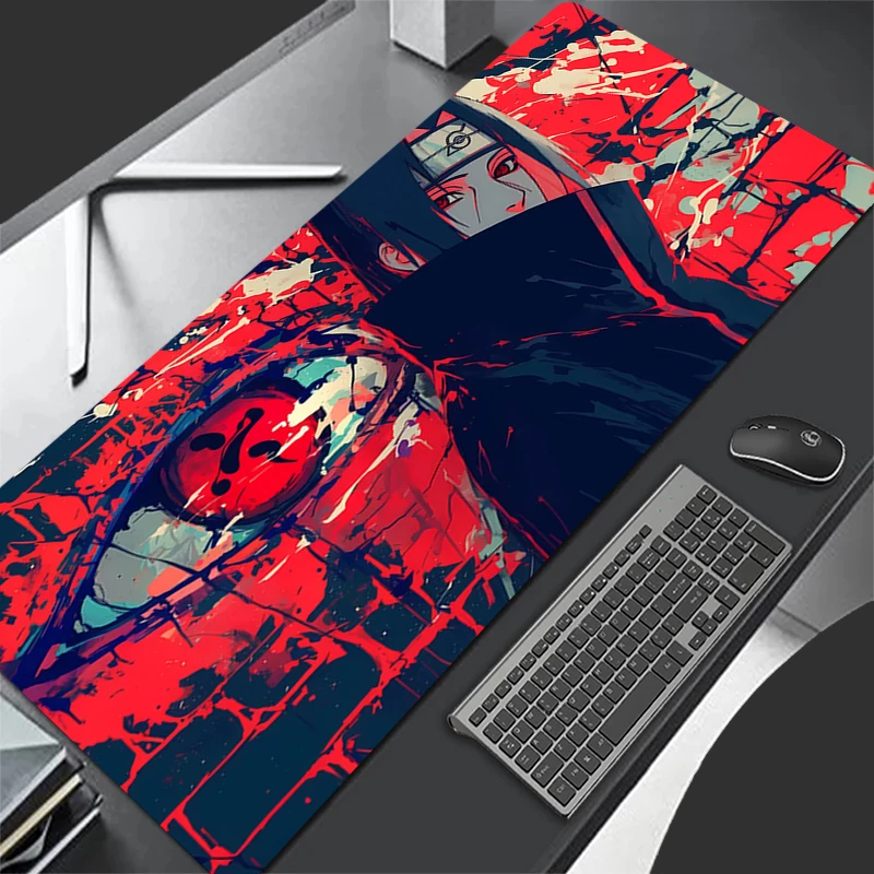 Mouse Pad Non-Slip Rubber mousepads Game player notebook computer Pad table mat PC carpet N-NARUTOS Uchiha Itachi Mousepad XXXL