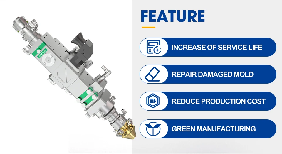 BC104 Transmission Laser Cladding Head Suitable for 4kw Fiber Lasers Economical Laser Cladding Head