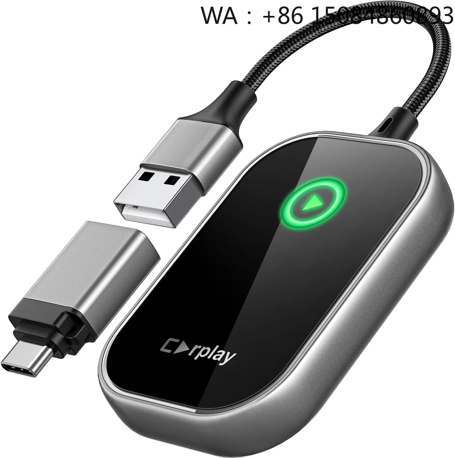 Wireless CarPlay Adapter OEM ODM Wired to Wireless Navigation 2 in 1 Dongle