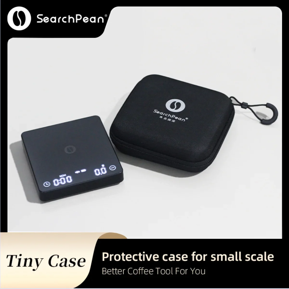 

SearchPean Tiny2s espresso coffee scale with box, pressure wake up,has a timer, USB charging, ships free