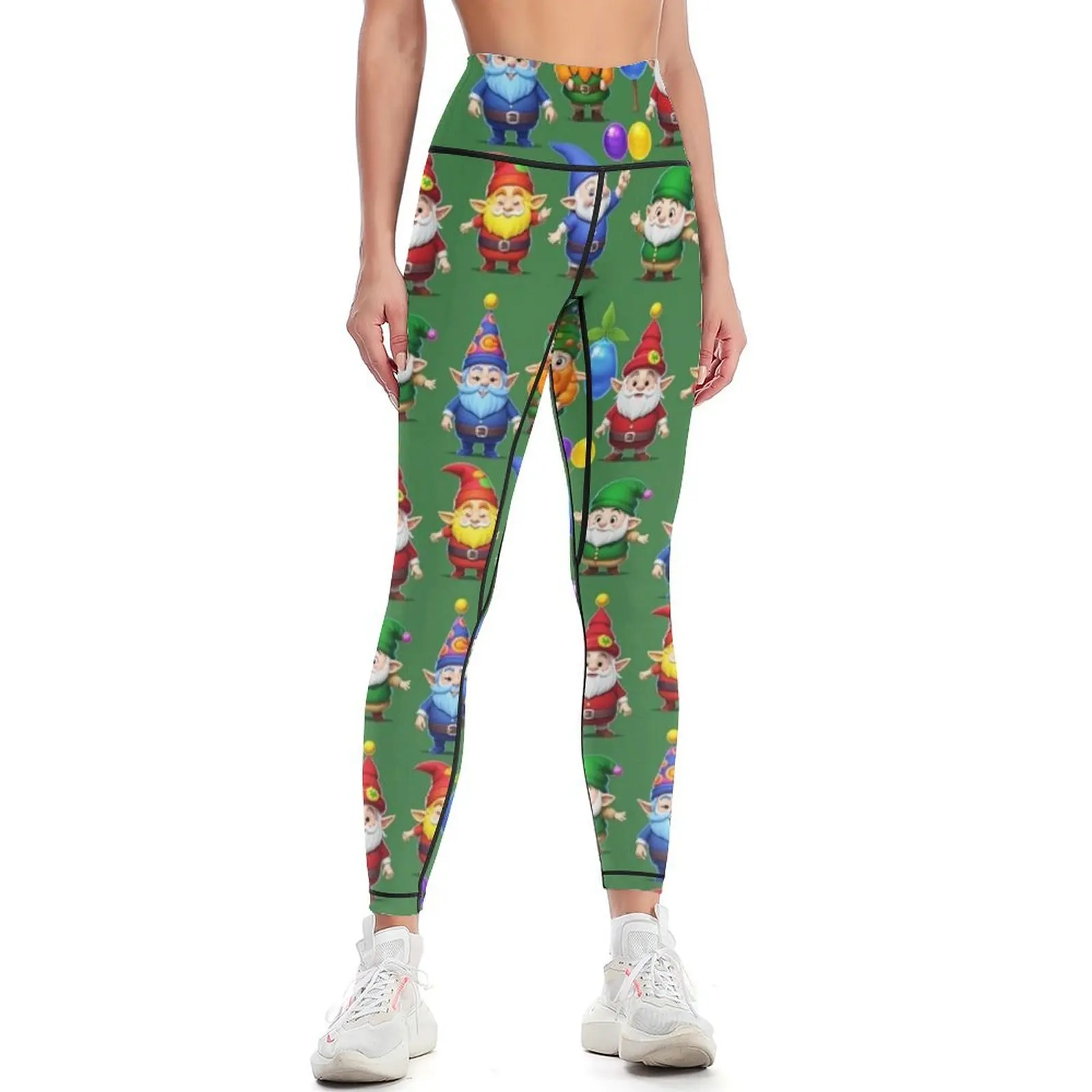 I love Gnomes 0080 Leggings for fitness workout clothes for Womens Leggings