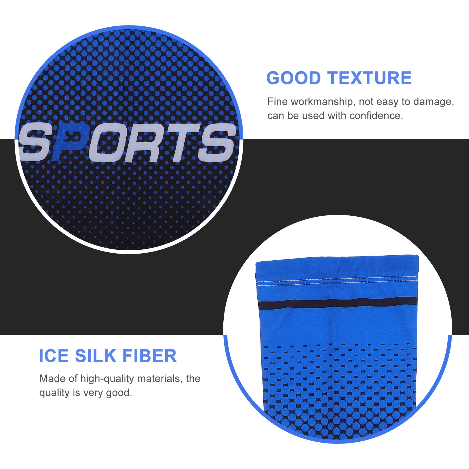 1 مجموعة قناع الوجه للحماية من الشمس أكمام الكوع من الحرير الجليدي الذراع الساعد الحرس التبريد تنفس في الهواء الطلق غطاء للأشعة فوق البنفسجية للرجال والنساء #2