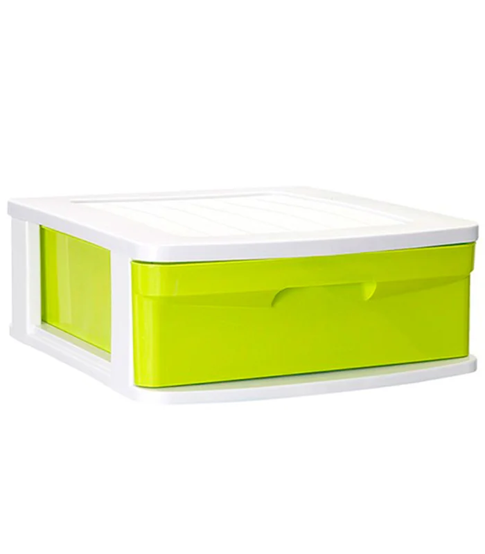 Plastic Sena drawer Tradineur, 1 drawer multicolored, multi-purpose, management, storage, school, home, made in Spanish